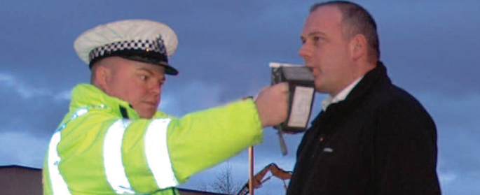 breathalysing